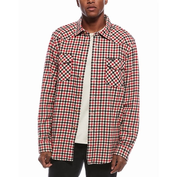 Brooks Brothers mens Rugged Twill Western Shirt, l, Red