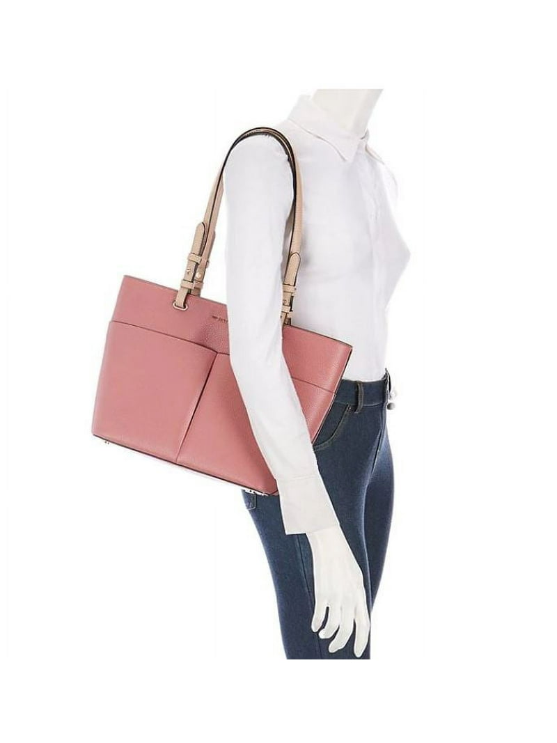 Michael Kors Bedford Medium Top Zip Pocket Tote Rose 30S9Lbft2L