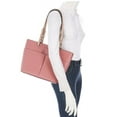 thumbnail image 5 of Michael Kors Bedford Medium Top Zip Pocket Tote Rose 30S9Lbft2L-622 One Size Pebbled Leather, 5 of 6