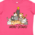 thumbnail image 4 of Inktastic Merry Catmas with Cat Tree and Yellow Star Boys or Girls Toddler T-Shirt, 4 of 5