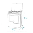 thumbnail image 4 of Estufa Mabe Piso 76 cm Inox C/Display y Grill Eléctrico EMH7613DATSS0, 4 of 4