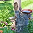 thumbnail image 3 of Nichoir en bois pour insectes et abeilles, abri en bois pour décoration de jardin extérieur, 3 of 4
