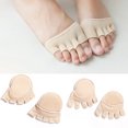 thumbnail image 1 of 2 uds = 1 par de separadores de dedos elasticidad cuidado de los pies medias plantillas calcetines de cinco dedos almohadillas juanete manga Protector Hallux Valgus antepié LingWen 9024715781376, 1 of 1