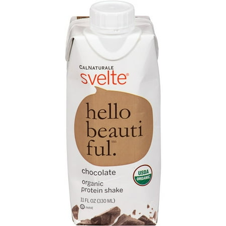 CalNaturale Svelte Chocolate Organic Protein Shake, 11 fl oz, (Pack of 12)