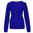 thumbnail image 4 of Sweat-shirts Décontractés à Col Rond à Manches Longues Coupe Ample Pull-Overs Doux Automne Vêtements de Mode, 4 of 5