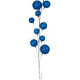 thumbnail image 4 of Vickerman 10' Blue Pearl Branch Ball Wire Garland., 4 of 4