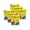 Assorted, variant on 16mm Foam Dice, Assorted Color Blank - 12 Per Pack - Pack of 6