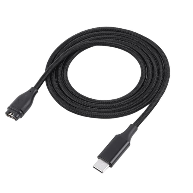 Cargador tipo C Cable de carga de reloj de seguridad para Garmin Fenix 7/7S/7X/6 (recto)