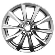 Painted Sparkle Silver Metallic Front Alloy Wheel 18 x 8 D03001NG8C fits 2011-2013 Infiniti G37 Base Convertible 2-Door