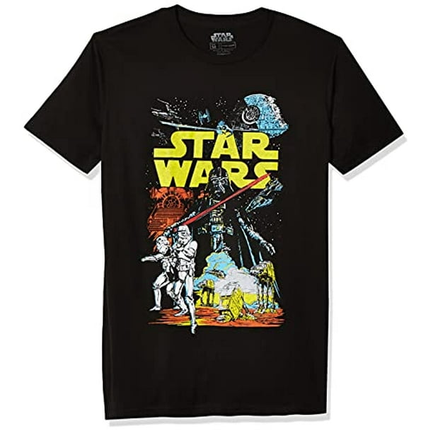 Camiseta Star Wars Rebel Classic Graphic para hombre, negra, XL
