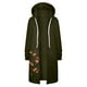 thumbnail image 4 of Sudaderas con capucha con cremallera y bolsillos florales informales para mujer, sudadera tipo túnica, chaqueta con capucha larga, sudaderas con capucha largas, abrigos Fridja po765, 4 of 6