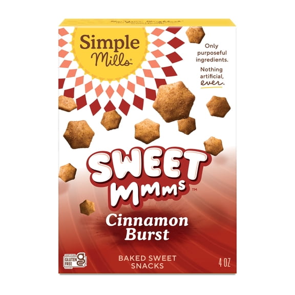 Simple Mills Sweet Mmms Cinnamon Burst Baked Sweet Snacks, 4 oz