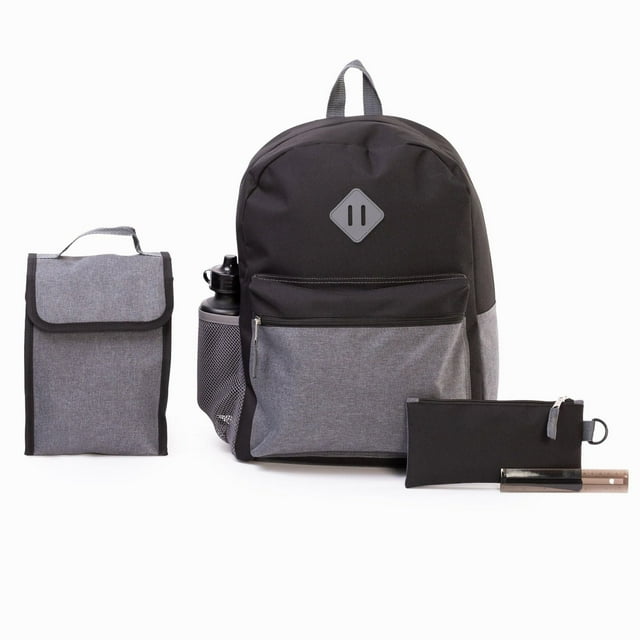 Jetstream 5-Piece Backpack Set: Kids Backpack & Lunch Bag, Pencil Case, Ruler & Water Bottle