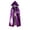 Purple, variant on REDARER Kids Halloween Cosplay Hooded Cloak Shiny Metallic Cape with Front Tie Closure for Fancy Dress Party Outfit,75cm