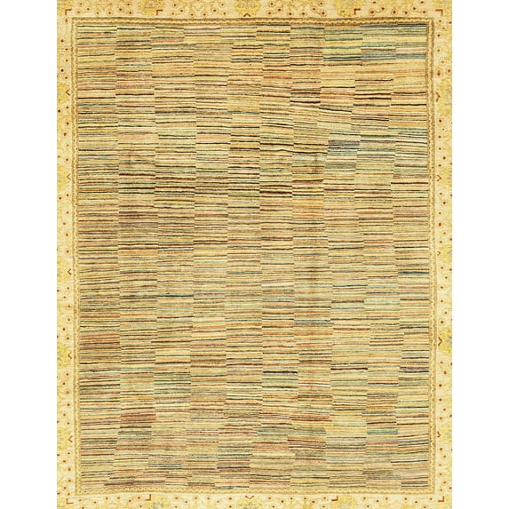 Ahgly Company Machine Washable Indoor Rectangle Abstract Cinnamon Brown Area Rugs, 5' x 8'