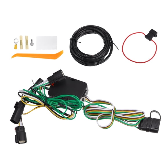 1 Set Vehicle 4-Pin Trailer Wiring Harness Kit for Chrysler Pacifica 2017-2018 Black