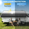 thumbnail image 3 of RV Awning Fabric Replacement 12FT – Camper Awning Replacement, 19.5oz Heavy-Duty Heat-Sealed Vinyl, UV & Weather Resistant, Sunproof, Universal Awning for RVs, Motorhomes, Campers, 3 of 11