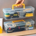 thumbnail image 6 of Transparent Handheld Toolbox Portable Large Capacity Thickened Plastic Hardware Tool Storage Box With Handle Tool Organizer Box, 6 of 9