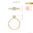 thumbnail image 5 of ANGARA Natural Cushion 1 ct Diamond Engagement Ring in 14K Yellow Gold for Women (Size-5.5mm| Color-I-J| Clarity-I1-I2) | April Birthstone, Anniversary, Jewelry Gift for Women | Natural Diamond Ring, 5 of 9