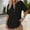 Black, variant on Tittly Womens T Shirts Cotton Shirts Tops Short Sleeve Shirts for Women Casual Women's Fashionable And Casual Solid Color V Neck Short Sleeved T Shirt Black