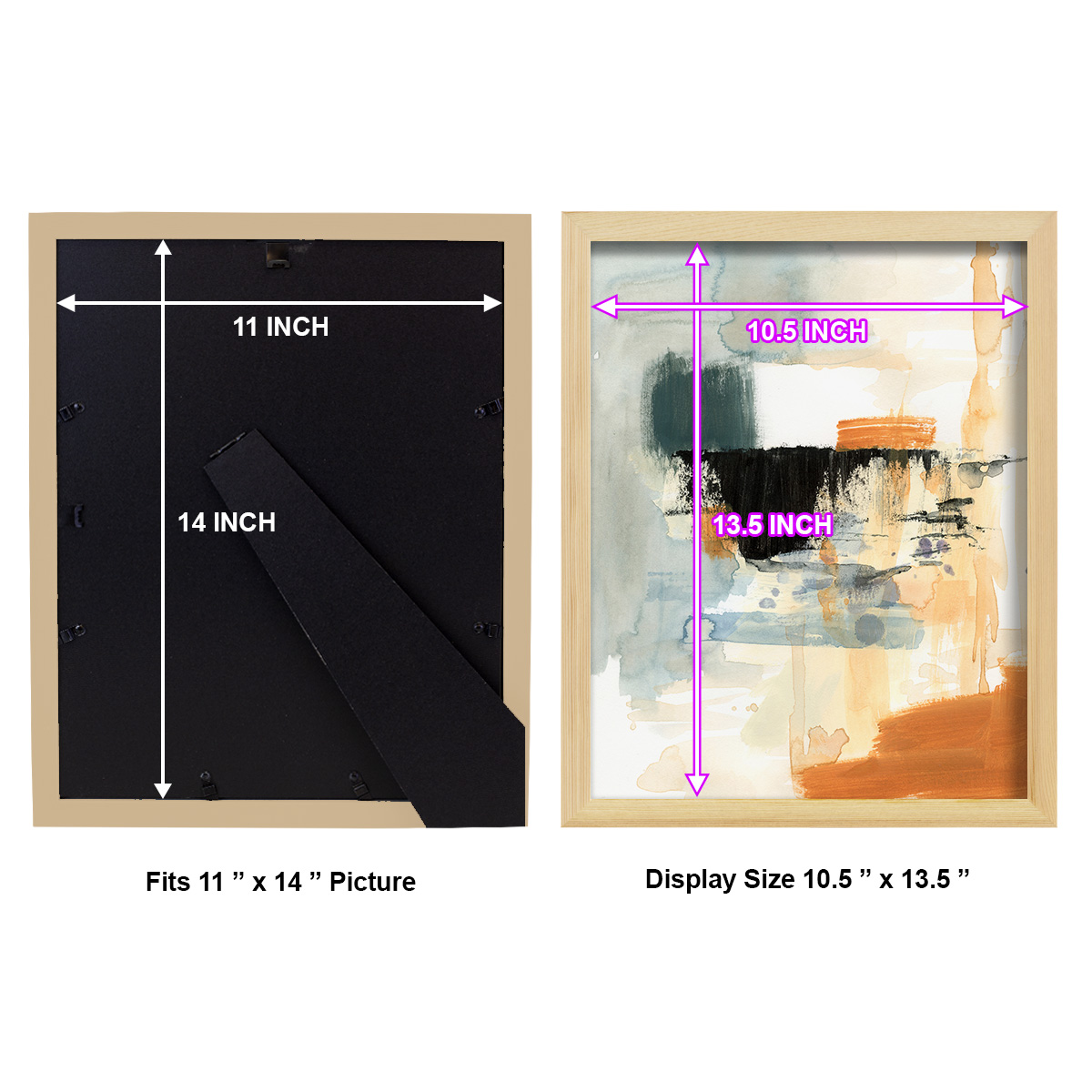 Seria IV - Framed Print w/glass - Natural Wood