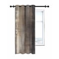 thumbnail image 7 of Abstract Paint Thermal Insulated Blackout Curtains for Bedroom 54 Length Retro Brown Gradient Mottled Art Room Darkening Curtain 1 Panel Grommet Window Curtain Drape for Living Room Nursery Room, 7 of 7