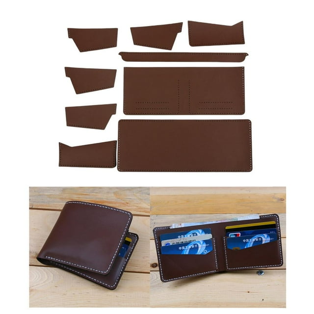 de Monedero de Bricolaje Conjunto de Espacios en Monedero Fabricación de Monedero , marrón, talla única perfecl Patrón de monedero de billetera de bricolaje