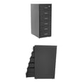 thumbnail image 6 of 6-Drawer Rolling File Cabinet, Black Metal Filing Cabinet with Lock, 27 Inch H Vertical Filing Cabinet Under Desk for Home Office, Heavy Duty Metal Storage Cabinet for A4, Letter, Legal Size File, 6 of 6