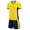 A Yellow, variant on Kids Soccer Jersey Ndbuld Children's Solid Color Football Suit Set Campus Sports Games Performance Matches Training Uniforms Jerseys Kids