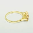 thumbnail image 3 of LBG British Made 9k Yellow Gold Natural Citrine Womens Engagement Ring - 33 size options - Size 8.5, 3 of 6