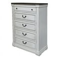 thumbnail image 2 of Hillcrest 5-drawer Chest Dark Rum and White, 2 of 6