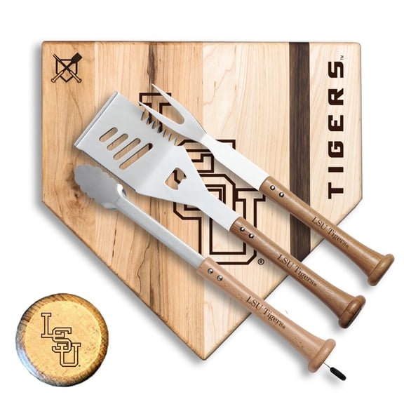 Baseball BBQ  LSU Tigers 17" Silver Slugger Combo Set