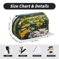 thumbnail image 5 of Goofa Mountain Daisy Meadow Pattern Double Layer Pen Pencil Case, Protective Large Capacity Storage Organizer Pen Pouch, Office College Supplies for Teens Adults, 5 of 7