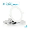 thumbnail image 5 of Infibrite 6 Inch 3000K/4000K/5000K Selectable 12W 1050LM Thin LED Ceiling Light with J-Box, Flush Mount, Dimmable, Wet Rated, Easy Install, 110W Eqv, ETL & Energy Star, US Company (12 Pack), 5 of 12