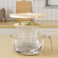 thumbnail image 4 of Rice Washing Basket Vegetable Basket Wash And Vegetables Fruit Multi Function Kitchen Vegetable Washing Basket,Beige, 4 of 6