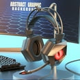 thumbnail image 7 of OAVQHLG3B Around-Ear Bass Gaming Headset Surround Sound Headphones With Noise Cancelling Microphone With Lights, 7 of 7