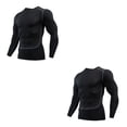 thumbnail image 1 of Minnieouse Ropa interior térmica para hombre, medias elásticas de secado rápido, ropa deportiva de compresión cálida para correr, Fitness, Nuevo estilo, XXXL 2piezas, 1 of 6