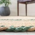 thumbnail image 4 of SAFAVIEH Natural Fiber Joshua Bordered Area Rug, Natural/Green, 6' x 9' Oval, 4 of 8