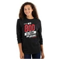 thumbnail image 3 of With God All Things Are Possible Plus Size Long Sleeve Graphic Tee Shirt Brisco Brands 3X, 3 of 5