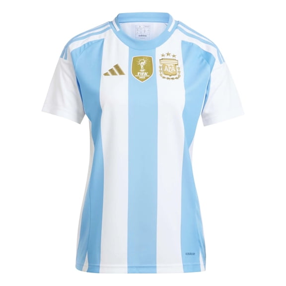 adidas Women's Argentina 2024 Home Jersey, White/Blue Burst