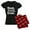 With Red Plaid Pant, variant on - Best Aunt Ever Pajamas - Women's Dark Pajamas