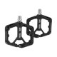 thumbnail image 1 of Pedal de bicicleta de nylon universal Unique Bargains, pedal plano sin tiras reflectantes, negro, ejes de 14 mm, pedal antideslizante para BMX MTB, 1 par, 1 of 7