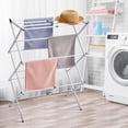 thumbnail image 6 of RYANSTAR RACING Oversized Collapsible Steel Clothes Drying Rack,  Expandable Laundry Drying Rack Towel Rack, Functional and Energy-saving (White), 6 of 10