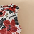 thumbnail image 5 of Kuleyang 3PS Toddler Little Girls Dress and Cardigan Sets Floral Print Sleeveless Dress and Long Sleeve Cardigan Ruffle Shrug Fall Winter Party Clothes Set 9-12 Months, 5 of 9