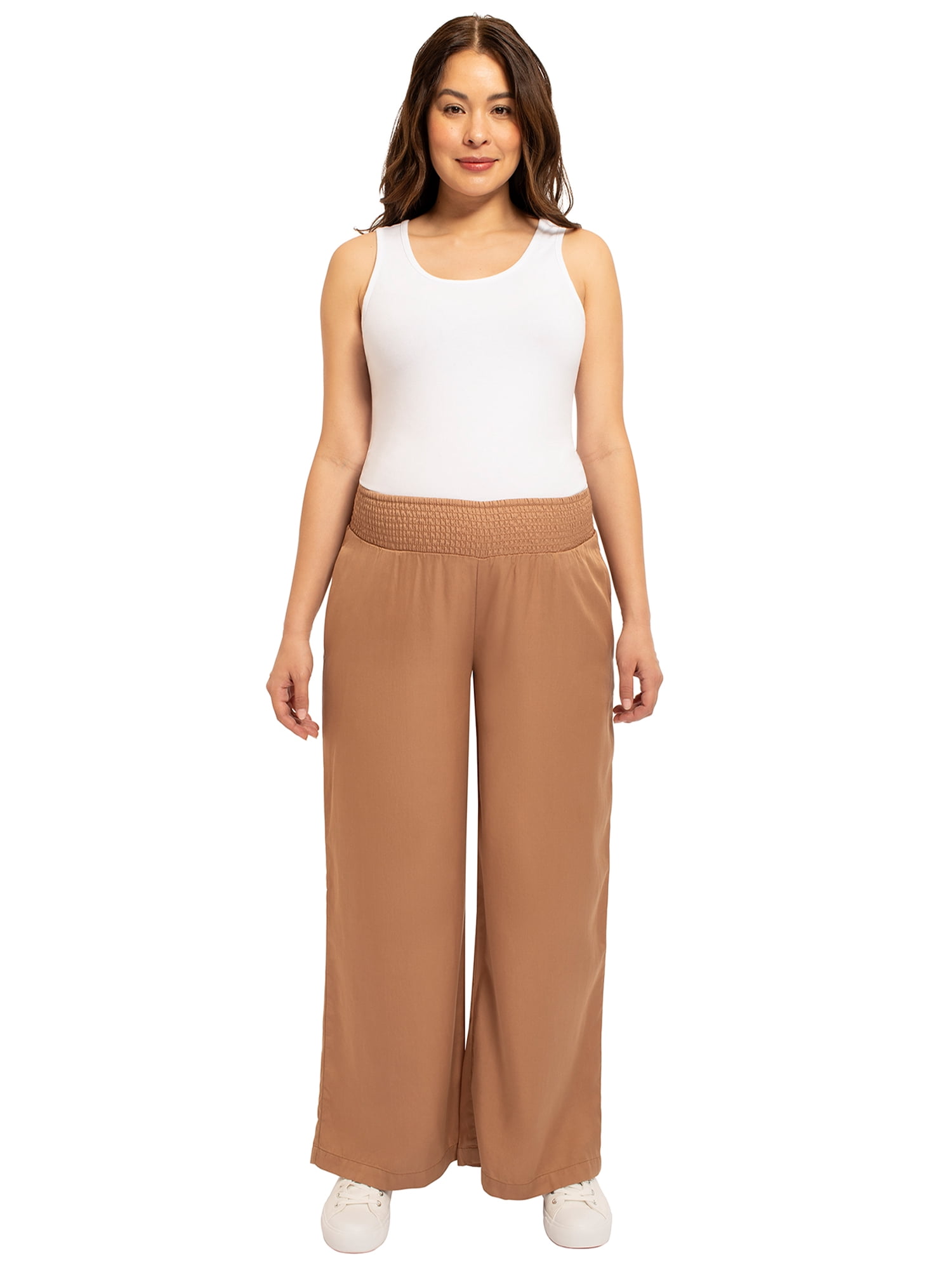 Destination Maternity Women's Smocked Wide Leg Pant, Sizes S-XXL