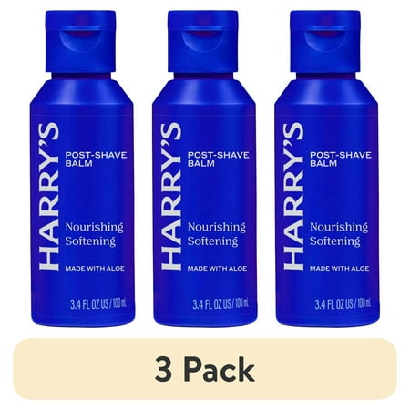 (3 pack) Harry's Men's Post-Shave Balm with Aloe, 3.4 fl oz