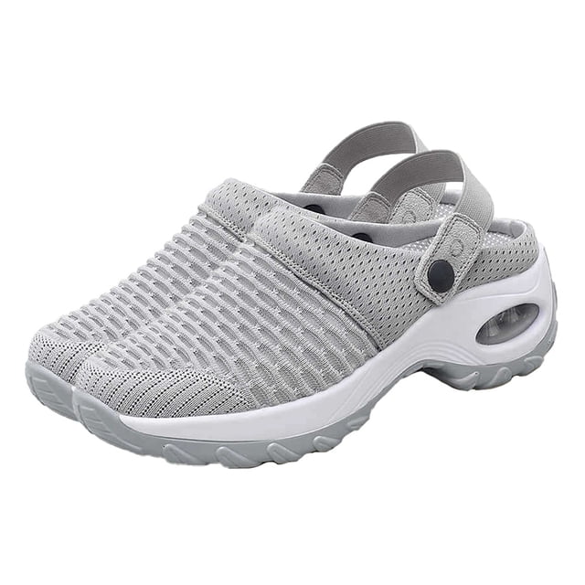 1 par de sandalias de malla transpirables para mujer, con amortiguación de aire (estilo aleatorio).