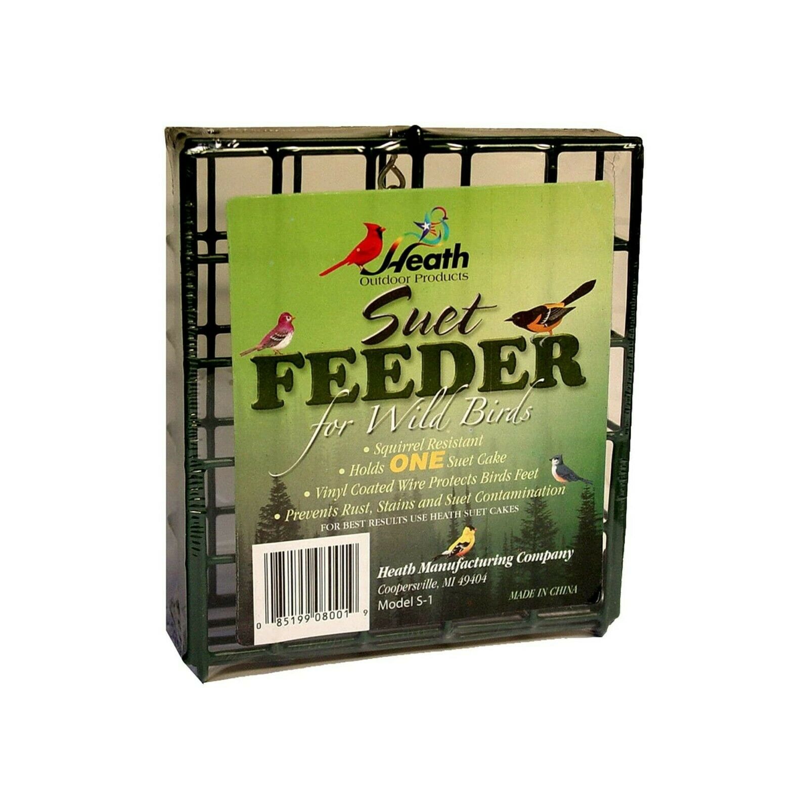 Heath Outdoor Products S18 Single Hanging Suet Feeder
