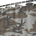 thumbnail image 4 of 84" x 72" Camo Shower Curtain Waterproof Military Camouflage Tactical Army Woodland Jungle Desert Hunting Bathroom Curtain with 12 Hooks - Fade-Resistant Quick-Dry Machine Washable, 4 of 5