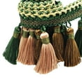 thumbnail image 6 of Abbraccia Polyester Tassel Long Fringe Trim Crafts Accessories Tassel Lace Trim Polyester Fringe for DIY Curtain Lamp Shade Home Decor green, 6 of 9